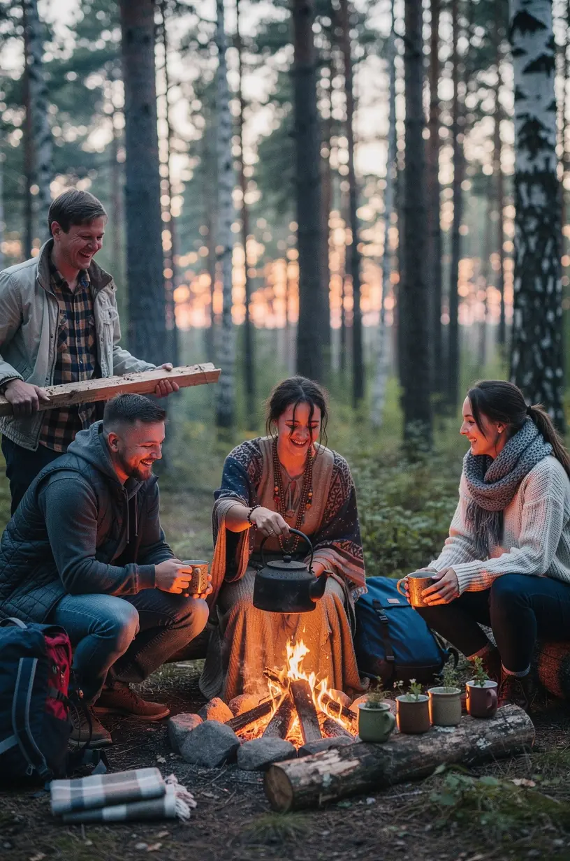 Mediniai indeliai su džiovintomis vaistažolėmis, naudojamomis tradicinėse arbatos receptūrose.
